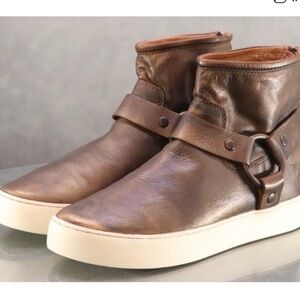Frye Brown Leather Ankle Boots